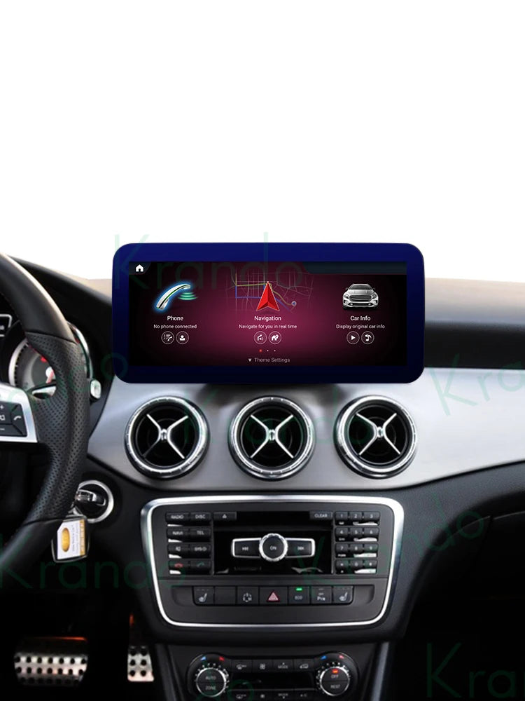 Krando 12.3" android car Radio gps stereo For Mercedes-Benz A W176 CLA C117 GLA X156 2012-2018 NTG 4.5 5.0 head unit navigation multimedia system carplay android auto 4g sim card