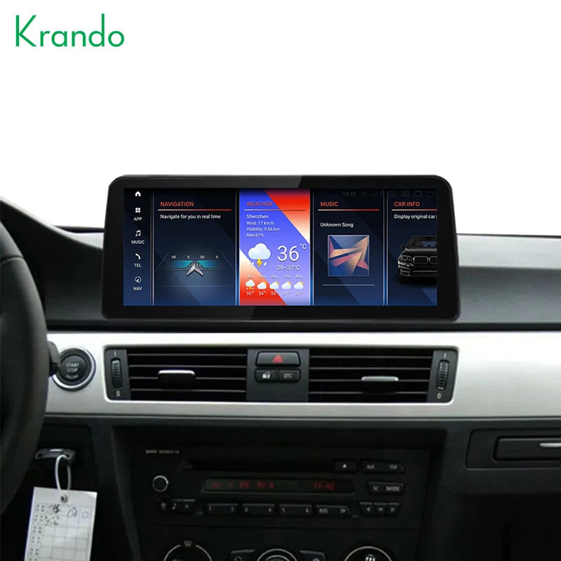 Krando 12.3'' Car Rad DVD Android For BMW 3 SeriesE90/E91/E92/E93/M3 2005-2012 Car Multimedia GPS 4G autoradio Player Stereo