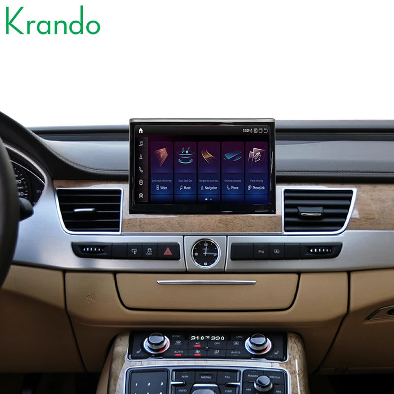 Krando 8 Inch Auto GPS Navigation For AUDI A8 2010-2017 Stereo Multimedia Player GPS Navigation CarPlay Screen Head