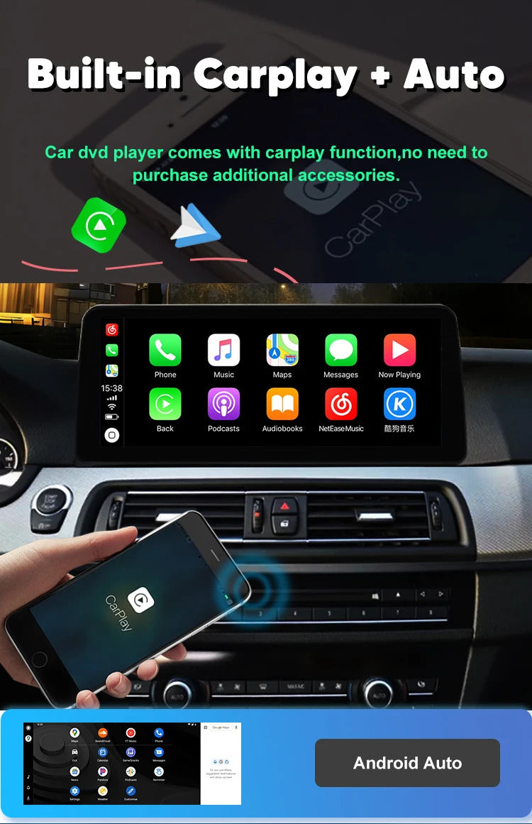 Krando 12.3'' Android Car Multimedia Radio For BMW 5 Series F10/F11 2011-2016 DVD Video Player Stereo Auto GPS Navigation