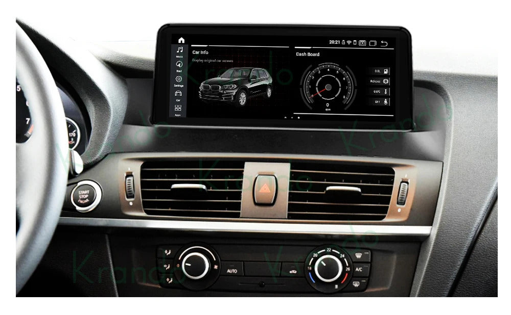 Krando 12.3'' Android Auto GPS Multimedia Video For BMW X3 X4 F25 F26 DVD Video Player Stereo Auto GPS Navigation