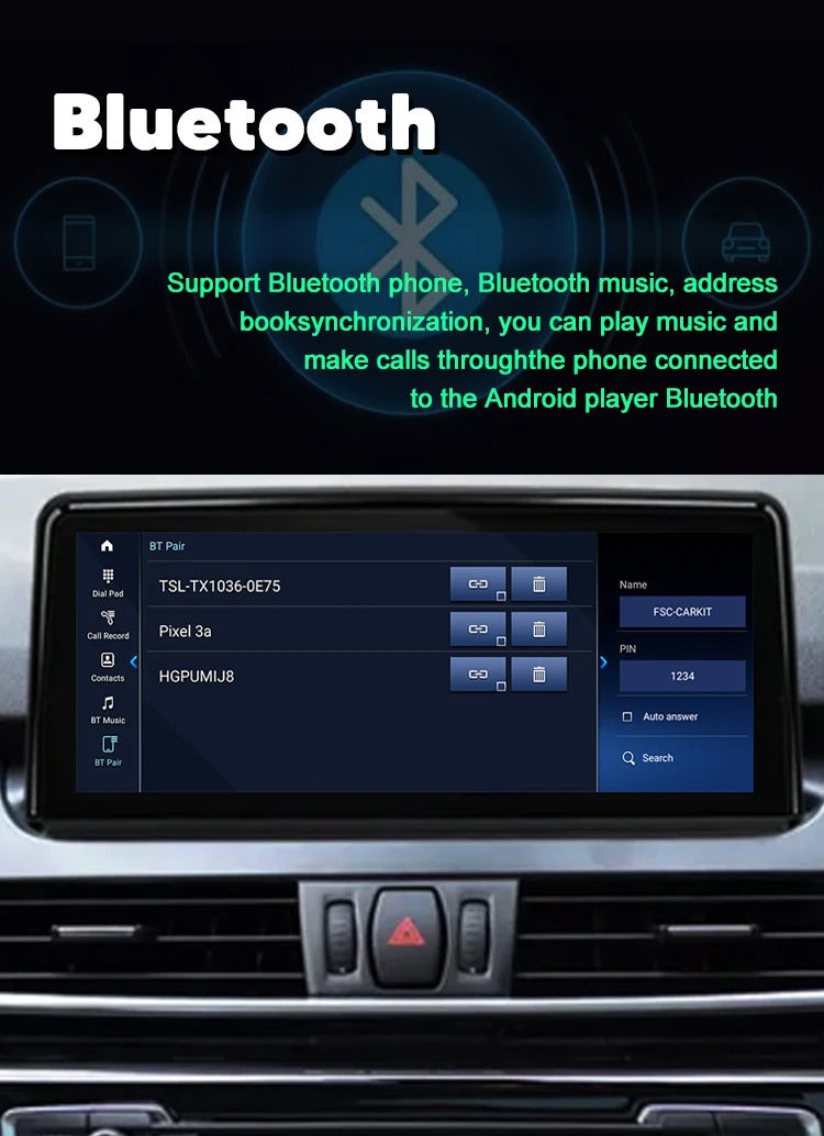 Krando 8.8'' Carplay Navigation Carplay HD Car Radio For BMW 2 Series F45 MPV DVD Video Player Stereo Auto GPS Navigation