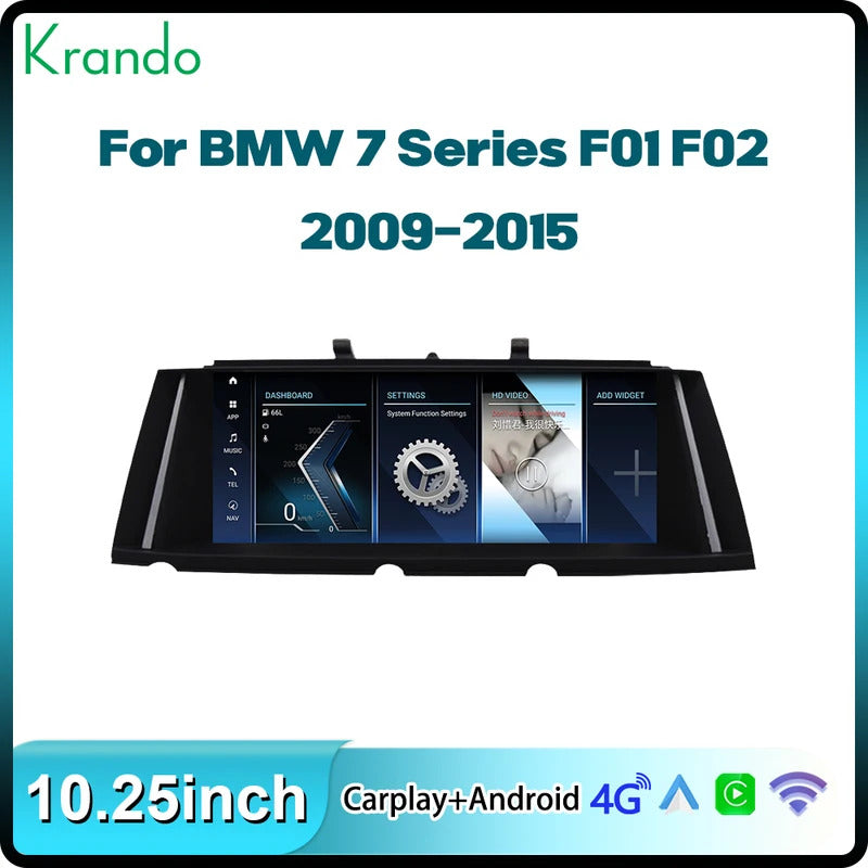 Krando 10.25'' Carplay Car Radio Android For BMW 7 Series F01 F02 2009-2015 Car Multimedia GPS 4G autoradio