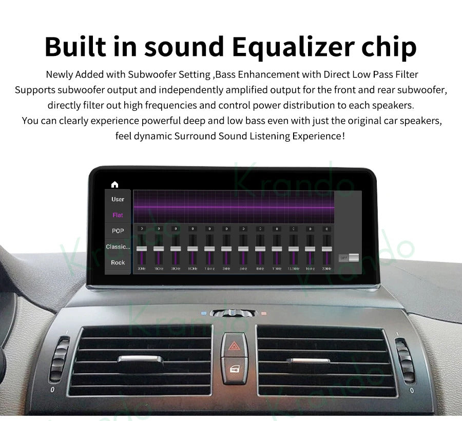 Krando 12.3 Inch Navigation Car Radio Android For BMW X3 E83 2004-2009 Head Unit Multimedia Player 4G autoradio