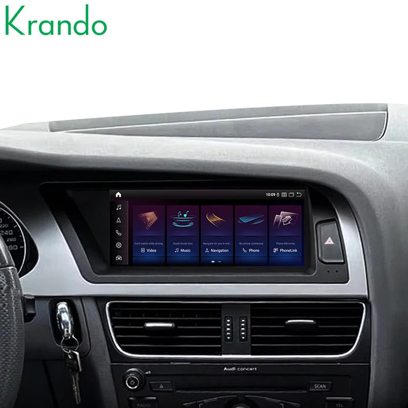 Krando 8.8 Inch Auto NBT Android System For AUDI A4/A4L 2004-2012 GPS Navigation CarPlay HD Touch Screen Head