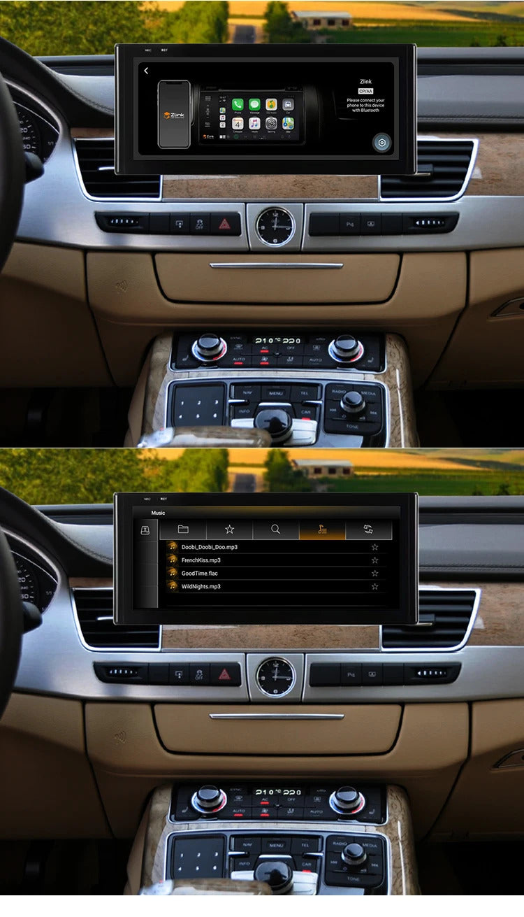 Krando 12.3 Inch Android Auto Radio Screen For AUDI A8 2010-2017 CarPlay HD Touch Screen Head