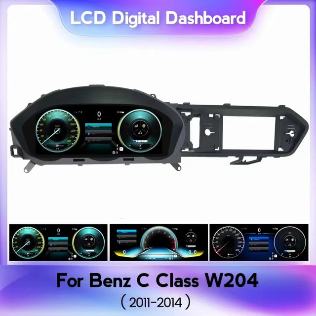 Krando Car Cockpit For BENZ C Class W204 C180 C200 C220 2007 - 2014 LCD Digital Cluster Instrument Smart Panel Speedometer