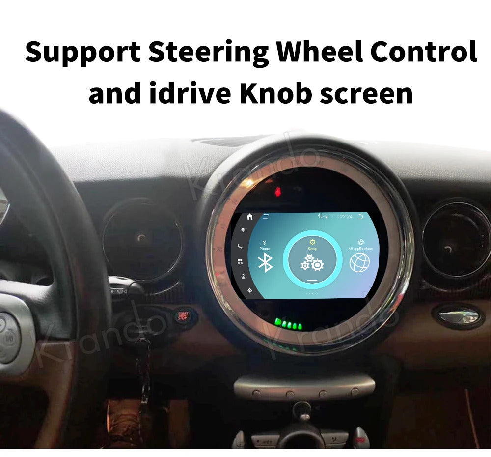 Krando 7'' GPS Auto Android Navigation For Mini Cooper R60 2006-2013 Video Player Stereo Carplay 5G