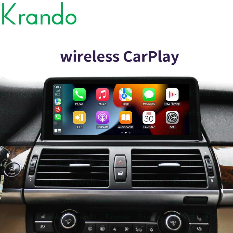 Krando 10.25 Inch Car Radio Android Auto NBT For BMW X5 E70/X6 E71 2007-2014 Multimedia Player GPS Navigation CarPlay HD Touch