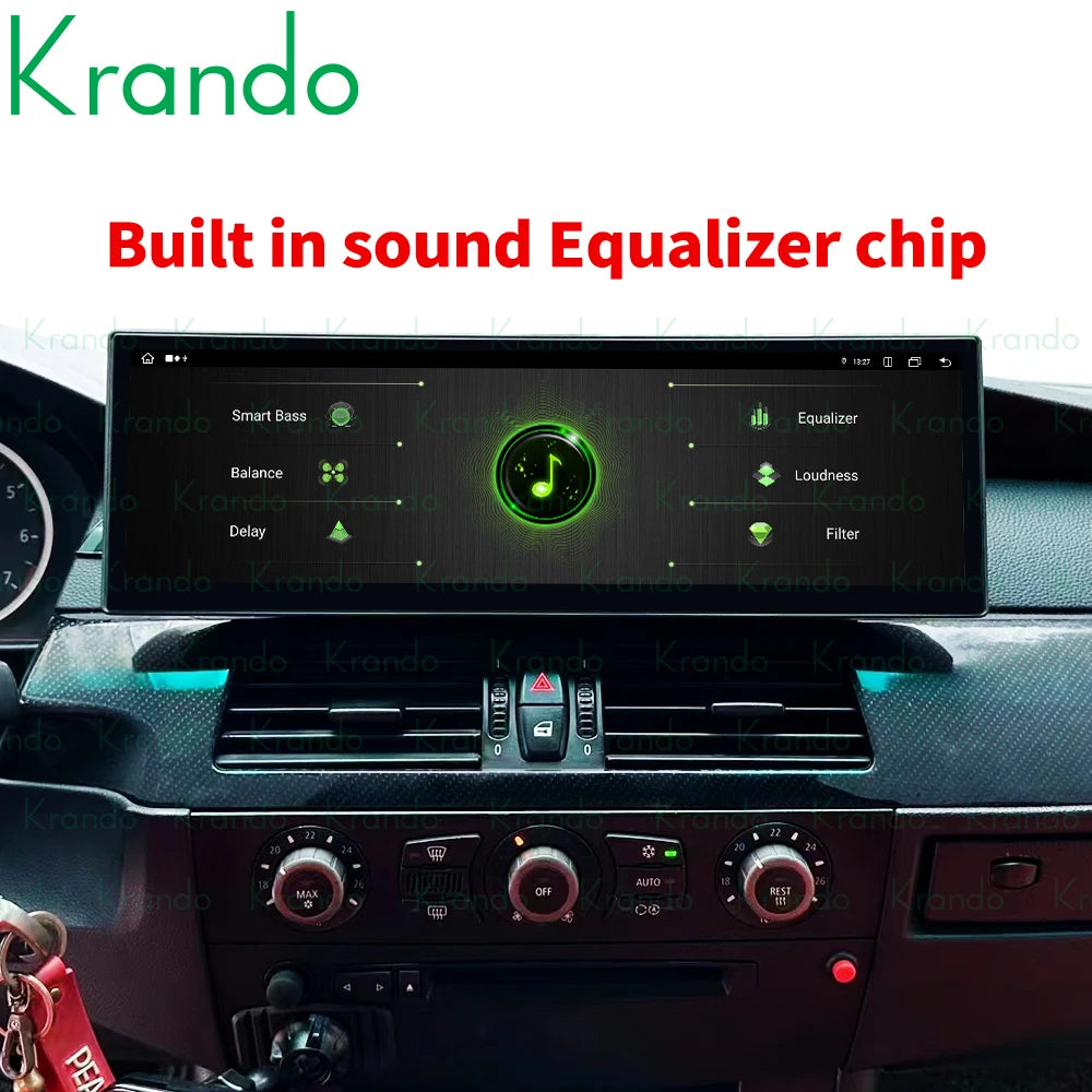 Krando 14.9'' Car Autoradio For BMW 3 Series E90 5 Series E60 2005 - 2012 Android radio stereo navigation touch screen Wireless Carplay 4G Wifi GPS Head Unit multimedia system