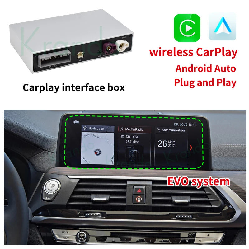 Krando 8.8'' Multimedia Video Android Auto GPS For BMW X3 F25 X4 F26 2011-2022 DVD Video Player Stereo Auto GPS Navigation