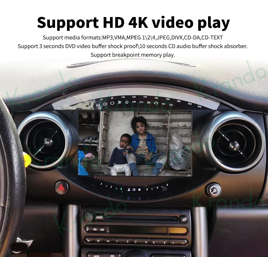 Krando 7 Inch Android Multimedia For BMW Mini Cooper R50 R52 R53 2000-2007 Auto Radio Stereo Head Unit GPS Navigation