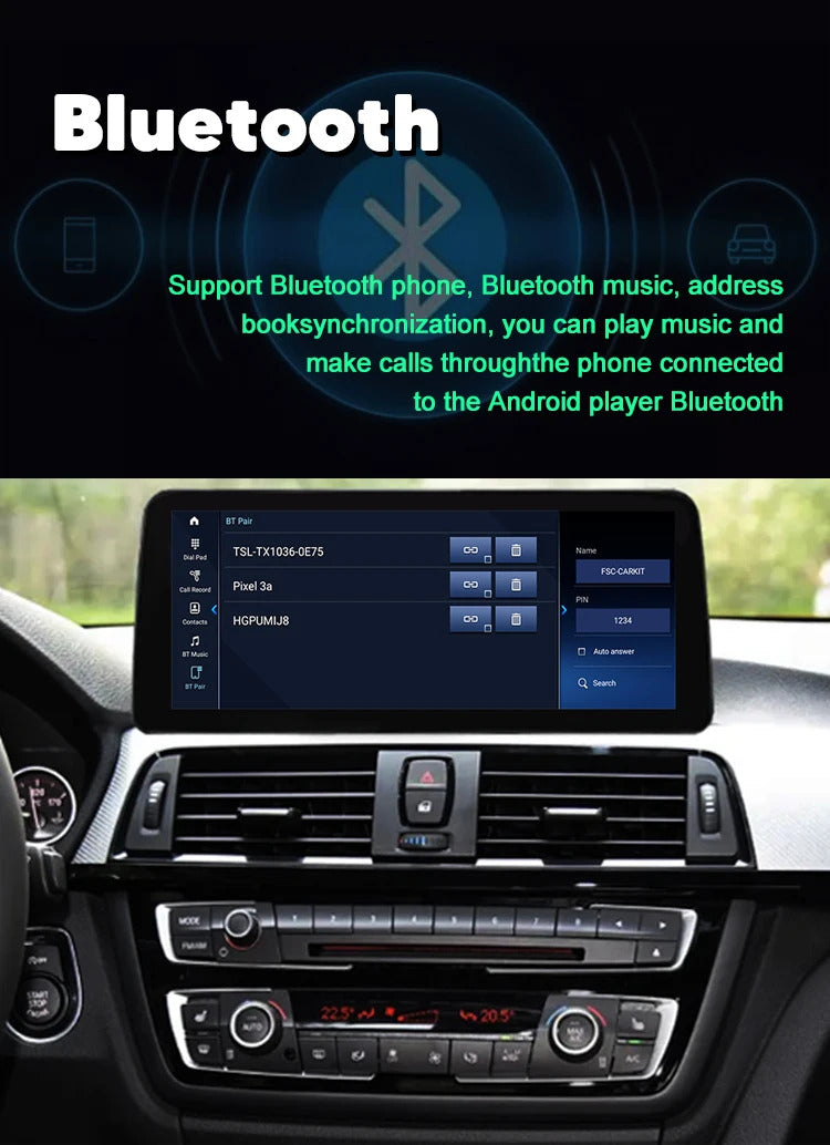 Krando 12.3'' Carplay Navigation Carplay HD Car Radio For BMW 2 Series F22/F45 MPV DVD Video Player Stereo Auto GPS Navigation