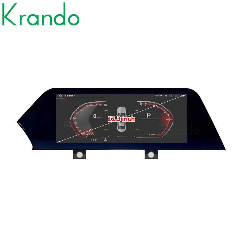 Krando 12.3 Inch Car Radio Android For BMW BMW 5 Series F10/F11 2011-2012 Multimedia Player GPS Navigation CarPlay Screen Head
