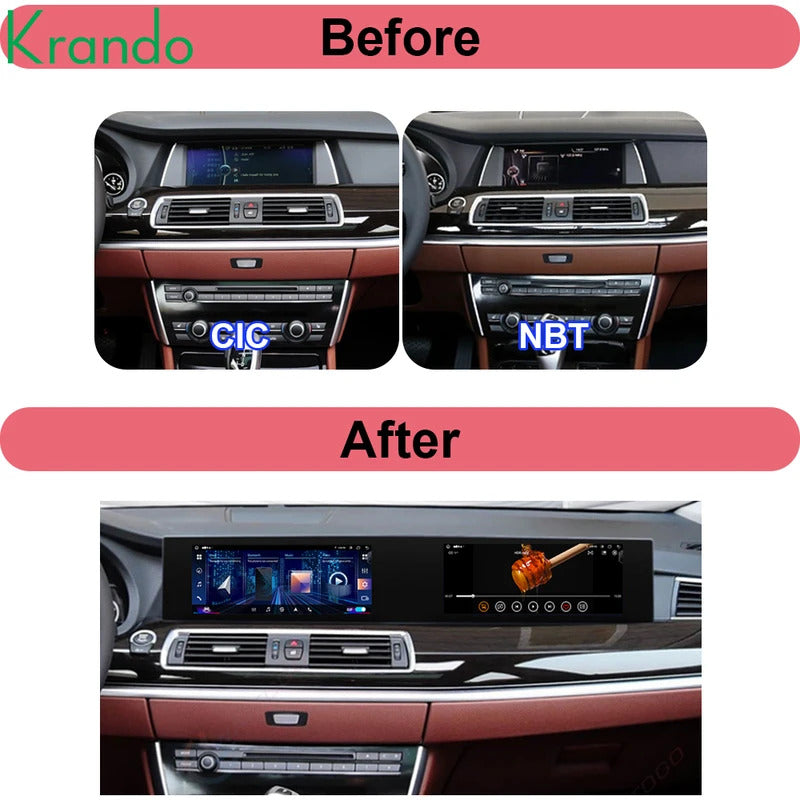 Krando 22 Inch Carplay Android NBT System For BMW 5 Series F07 GT 2011-2018 Stereo Multimedia Player GPS Navigation CarPlay