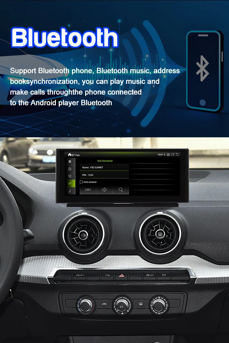 Krando 10.25 Inch DVD Auto NBT System For AUDI Q2/Q2L 2018-2020 SNavigation CarPlay HD Touch Screen Head