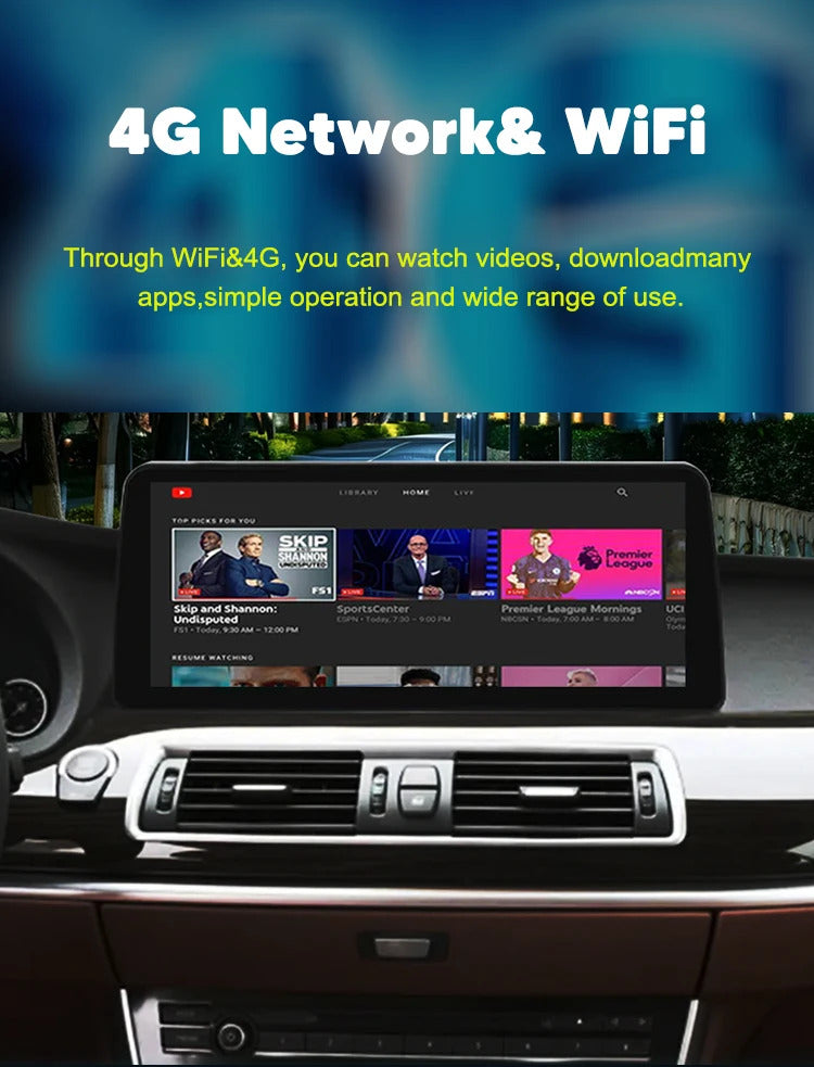 Krando 12.3'' Android Car Radio For BMW 5 Series F07 GT 2011-2018 Car Multimedia GPS 4G autoradio Player Stereo