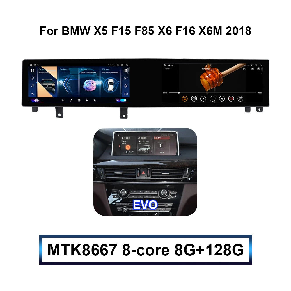 Krando 22'' Multimedia Video Android Auto GPS For BMW X5 F15 F85 X6 F16 X6M 2014-2018 Video Player Stereo Auto GPS Navigation