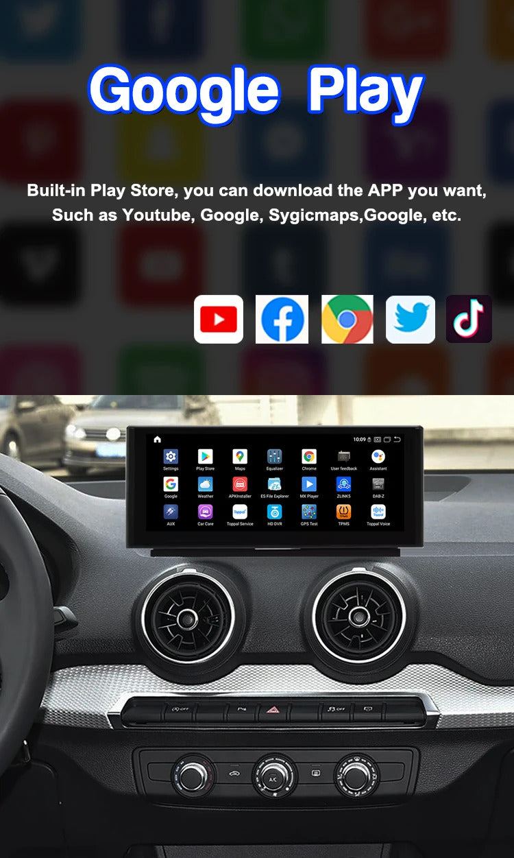 Krando 10.25 Inch DVD Auto NBT System For AUDI Q2/Q2L 2018-2020 SNavigation CarPlay HD Touch Screen Head