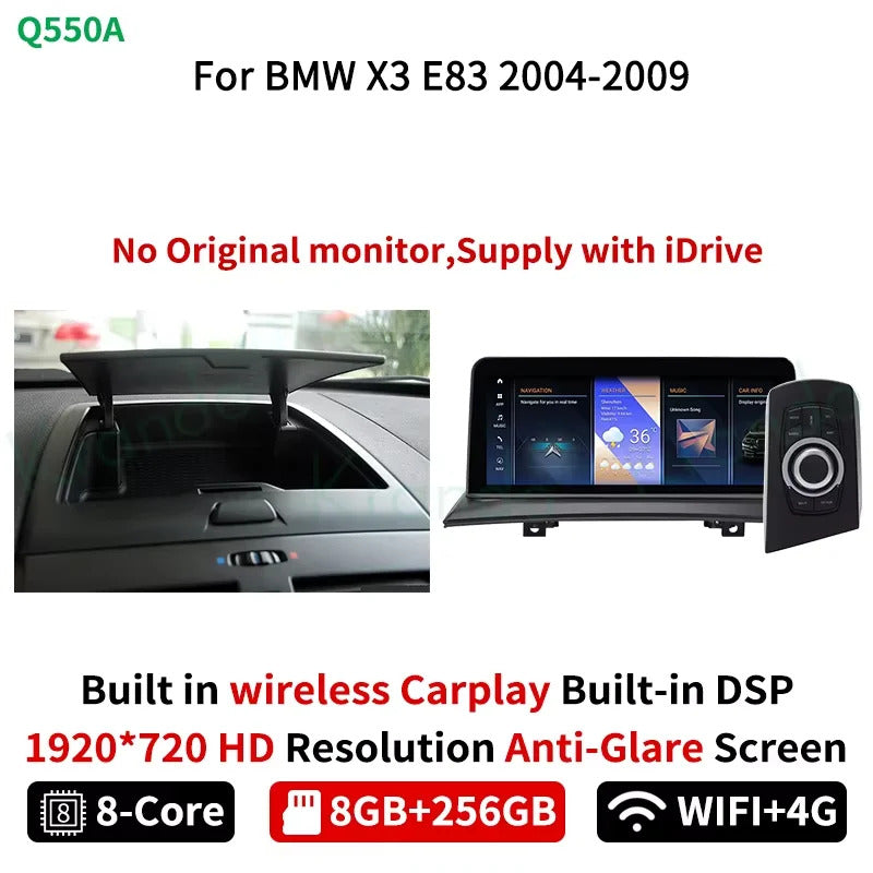Krando 12.3 Inch Navigation Car Radio Android For BMW X3 E83 2004-2009 Head Unit Multimedia Player 4G autoradio