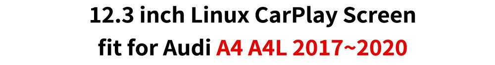 Krando 12.3 Inch Auto GPS Navigation Car Radio For AUDI A4/A4L/A5 2017-2020 Multimedia Player GPS Navigation CarPlay HD Touch