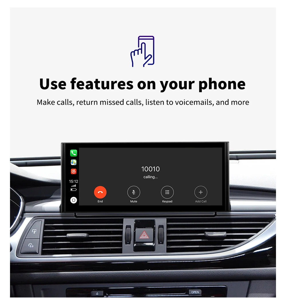 Krando 10.25 Inch DVD Auto Carplay Android Auto Radio For AUDI A6/A6L/A7 2012-2018 CarPlay HD Touch Screen Head