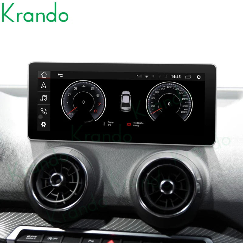 Krando 10.25 Inch Car Radio Android For AUDI Q2/Q2L 2018-2020 Stereo Multimedia Player GPS Navigation CarPlay Screen Head