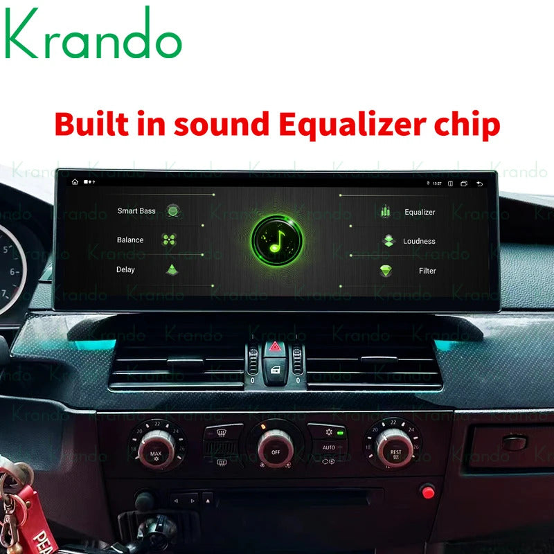 Krando 14.9'' Auto NBT Screen Android Car Radio For BMW 5 Series E60 2005-2012 Video Player Stereo Carplay 5G