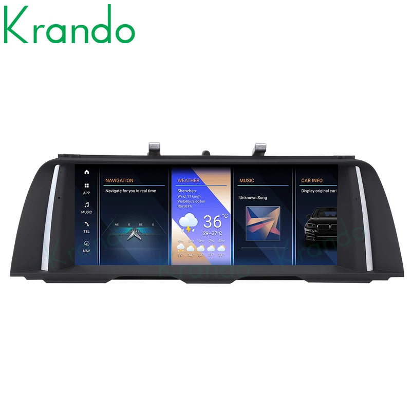 Krando 10.25 Car Carplay Android 4G For BMW 5 Series F10/F11 2011-2012 Stereo Multimedia Player GPS Navigation CarPlay HD Touch