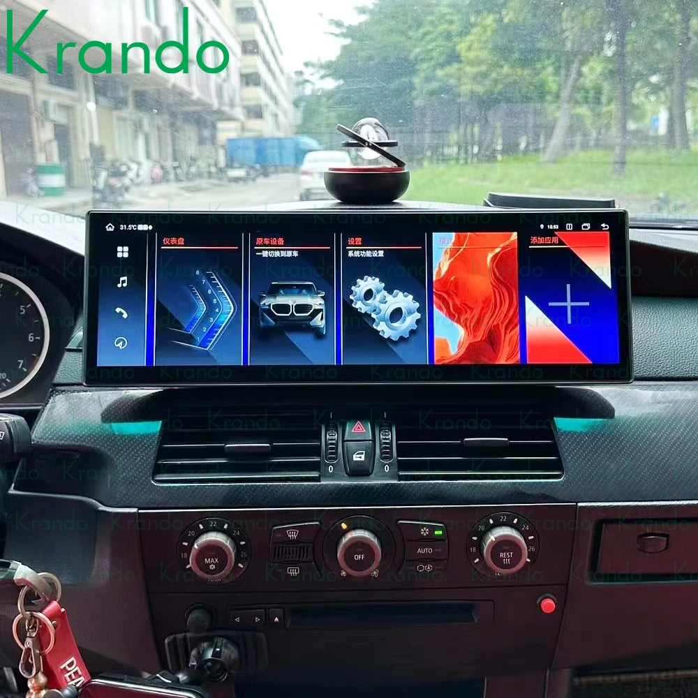 Krando 14.9'' Car Autoradio For BMW 3 Series E90 5 Series E60 2005 - 2012 Android radio stereo navigation touch screen Wireless Carplay 4G Wifi GPS Head Unit multimedia system