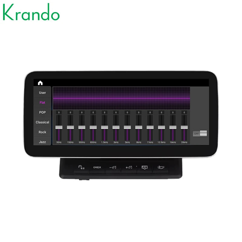 Krando 10.25 Inch DVD Auto Carplay Android Auto Radio For AUDI A6 A6L 2005-2011 CarPlay HD Touch Screen Head