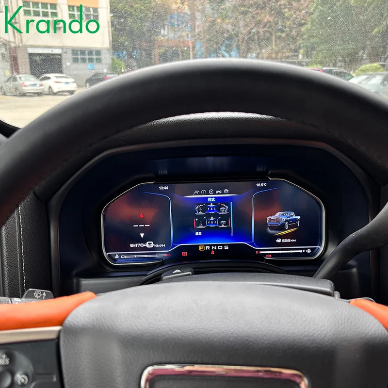 Krando 12.3'' Linux Upgrade Car Digital Cluster Instrument Cockpit for Chevrolet Silverado GMC Sierra 2013 - 2020 LCD Dashboard