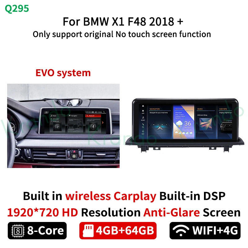 Krando 10.25'' Android Auto GPS NBT System For BMW X1 F48 2016-2018 Video Player Stereo Auto GPS Navigation