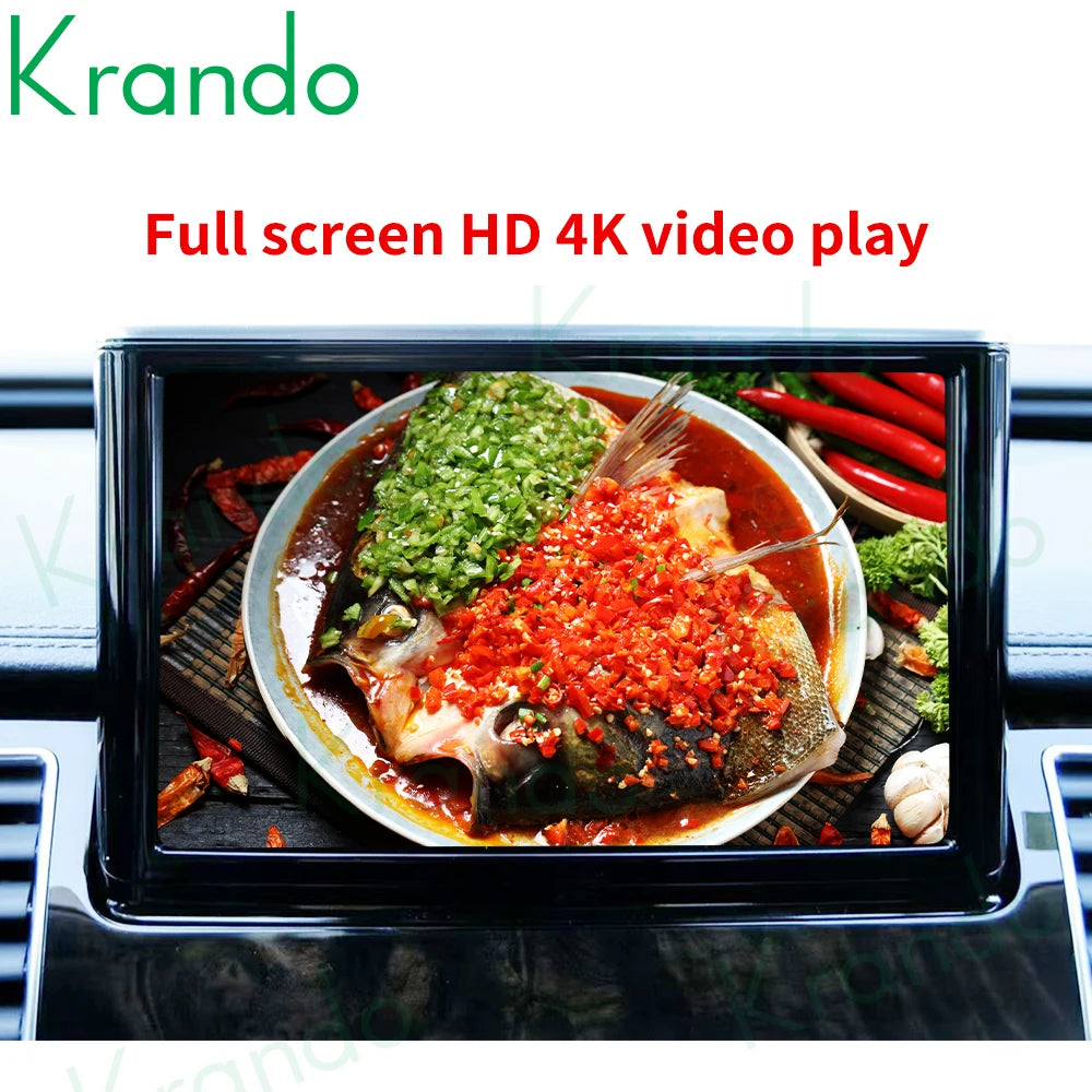 Krando 8'' Android car radio gps stereo For Audi A8 A8L D4 2012 - 2016 head unit navigation multimedia system carplay android auto 4g sim oem style