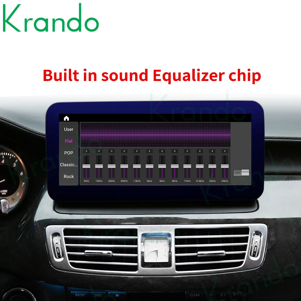 Krando 12.3" qualcomm snapdragon Android Car Radio gps for Mercedes Benz CLS W218 2011-2018 stereo head unit navigation multimedia system carplay android auto