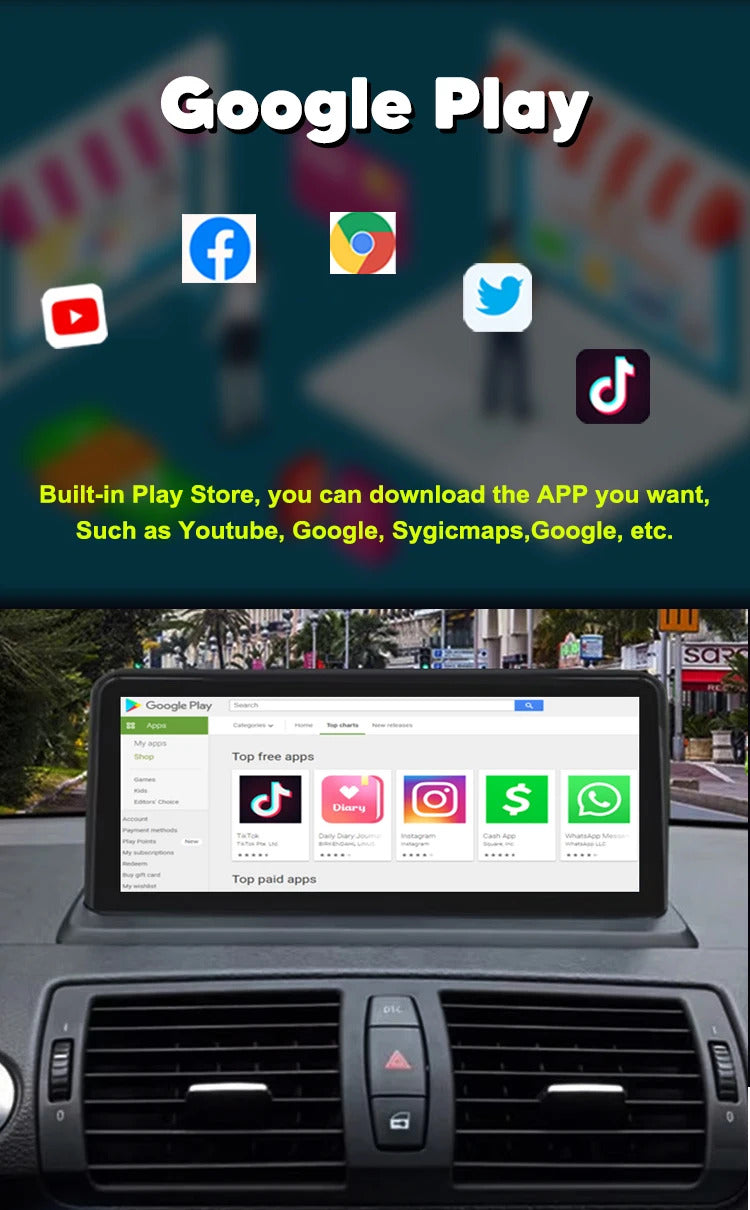 Krando 10.25 Inch Car Radio Android For BMW 1 seires E87/E81/E88/E87 Stereo Multimedia Player GPS Navigation CarPlay HD Touch