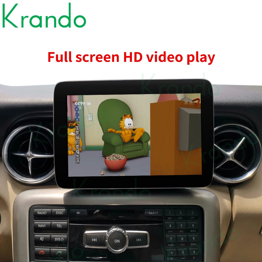 Krando 8.4" Android Car Radio gps stereo For Mercedes Benz SLK 2011 - 2018 NTG 4.5 5.0 Head Unit multimedia navigation system wireless carplay android auto 4g sim