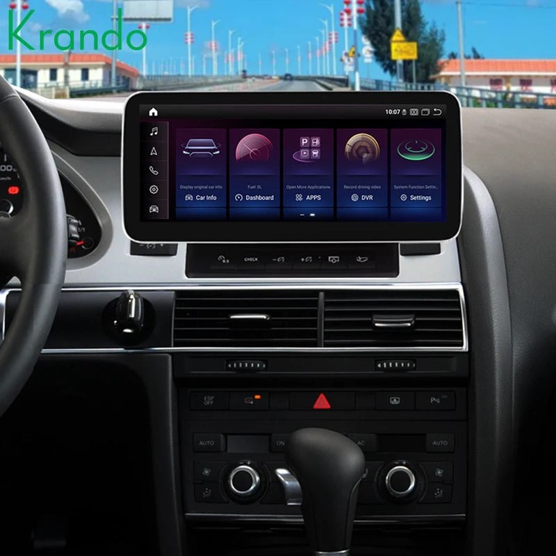 Krando 12.3 Inch Navigation Car Radio Android Auto NBT For AUDI A6 A6L 2005-2011 Carplay 4g Wireless Touch Screen Head Unit