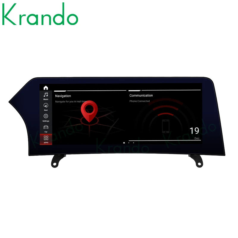 Krando 12.3 Inch Carplay Android For BMW X3 F25 X4 F26 2011-2016 Stereo Multimedia Player GPS Navigation CarPlay Screen Head