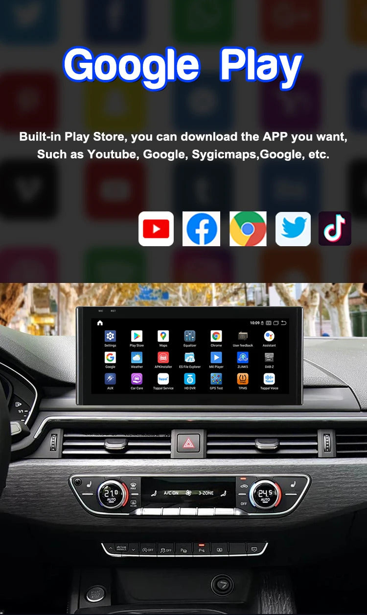 Krando 12.3 Inch DVD Auto NBT System For AUDI A4/A4L/A5 2017-2020 SNavigation CarPlay HD Touch Screen Head