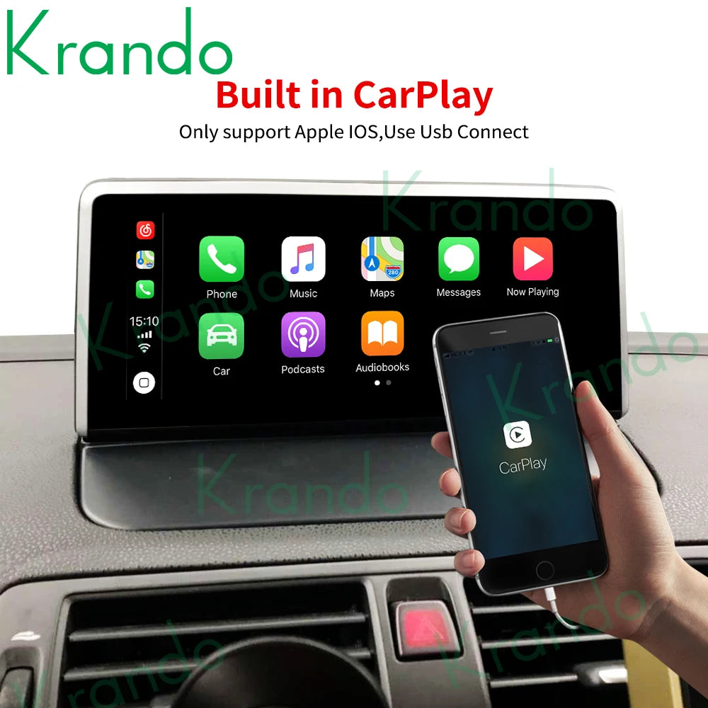 Krando Android car radio GPS Stereo For VOLVO S40 C40 C30 C70 V50 2006 - 2012 navigation multimedia system head unit carplay android auto 4g sim card