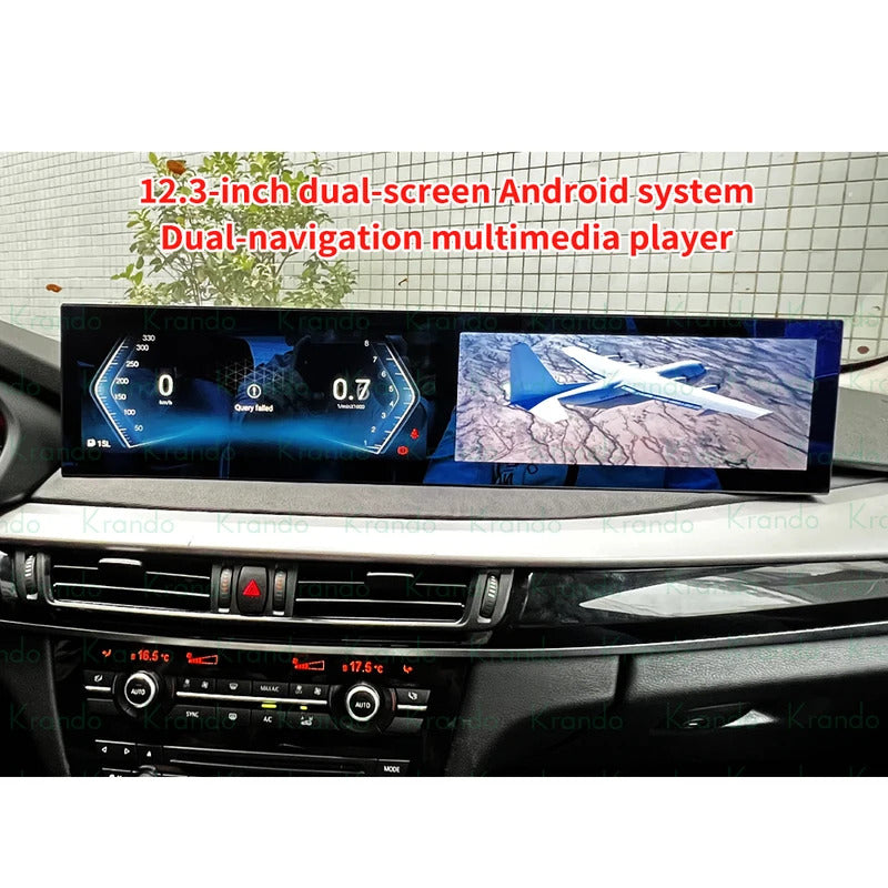 Krando 24.6'' Car Navigation for BMW X5 X6 F15 F16 2013 - 2017 Android Autoradio Screen Wireless Carplay Multimedia Head Unit