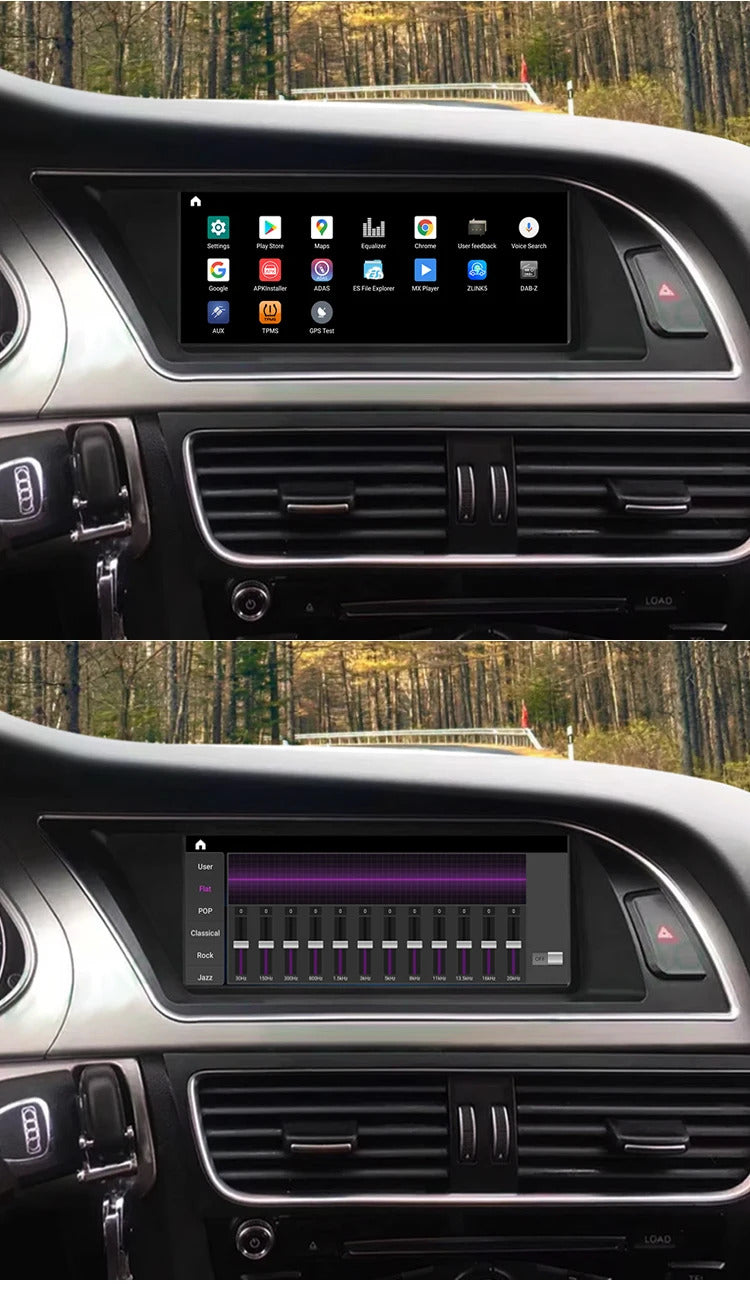 Krando 8.8 Inch DVD Multimedia Player For AUDI A4/A4L/A5 2013-2016 GPS Navigation CarPlay HD Touch Screen Head