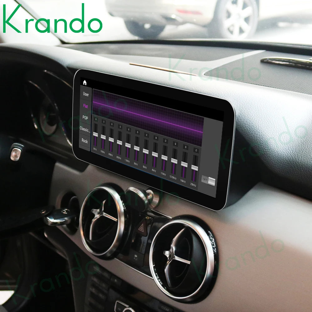 Krando 10.25'' car radio gps For Mercedes Benz GLK X204 2008 - 2015 android head unit stereo navigation multimedia system carplay android auto