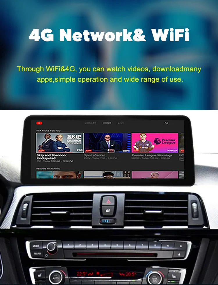 Krando 12.3'' Android GPS Navigation Auto Car Radio For BMW 3/4 Series F30/F31/F32/F33/F34/F35/F36 Stereo Auto GPS Navigation