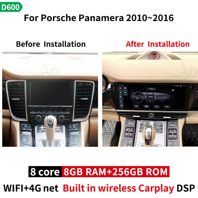 Krando 12.3'' Car Multimedia Player For Porsche Panamera 2010 - 2016 Android radio gps stereo Autoradio Wireless Carplay Navigation Head Unit pcm 3.1