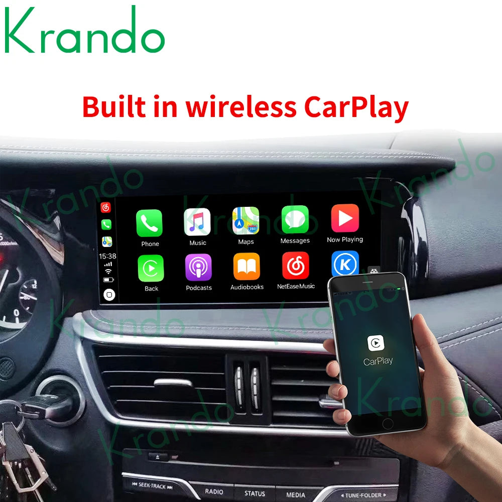 Krando 10.25" Android Car Radio gps stereo For Infiniti QX30 Q30 2013-2018 Multimedia Player naviagtion Head Unit Wireless Carplay LHD RHD