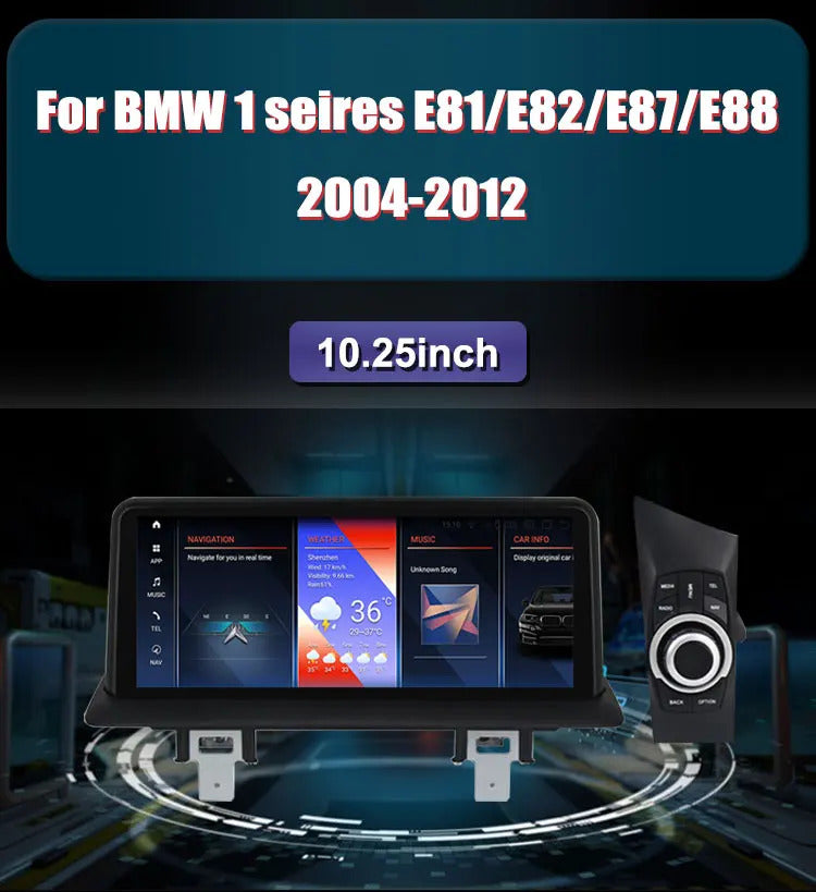 Krando 10.25 Inch Car Radio Android For BMW 1 seires E87/E81/E88/E87 Stereo Multimedia Player GPS Navigation CarPlay HD Touch