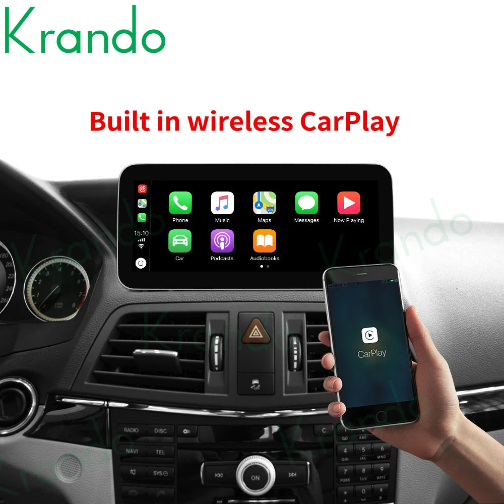 Krando 10.25'' Car Radio GPS stereo For Mercedes Benz E Coupe C207 E200 E230 2009 - 2016 android autoradio head unit navigation multimedia carplay android auto