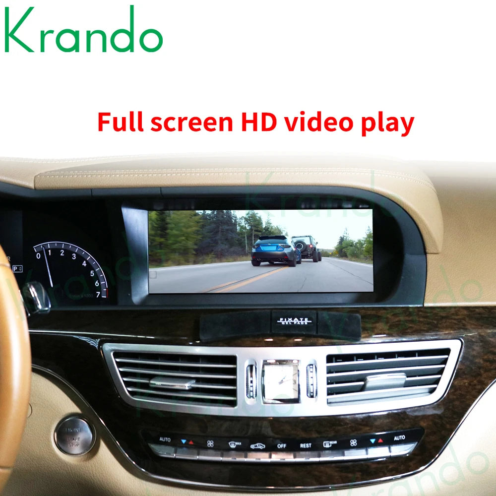 Krando 10.25" Android Car Radio head unit For Mercedes Benz S W221 W216 CL 2005 - 2013 gps stereo navigation multimedia OEM Style carplay android auto